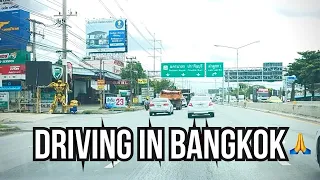 BANGKOK- Drive on The Free Tollway, From Don Mueang Airport to Khlong 7  Thailand 🇹🇭