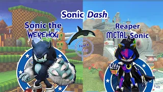 Sonic Dash -  Sonic the WereHog and Reaper Metal Sonic (4K)