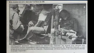 Ataque a Helicóptero 1990 - artillero muerto, 7 heridos, TV cámara, sonido, Fiscal - Chalatenango ES