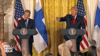 WATCH: President Trump, Finnish president hold press conference