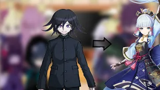 pregame danganronpa V3 react to ther future as genshin character's | Kokichi as Ayaka | my au |