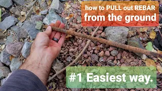 Rebar Problems? How to pull it out of the ground! | #1 EASIEST way
