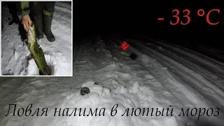Ловля налима в лютый мороз  / Fishing for burbot in the dead of winter