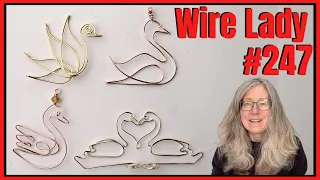Making Swan Pendants Wire Lady TV Ep 247 Livestream Replay