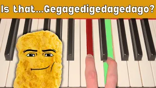 When the wrong note sounds like Gegagedigedagedago