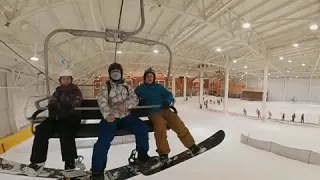 Indoor Snowboarding at "Big Snow" inside the American  Dream Mall, Rutherford,  Nj