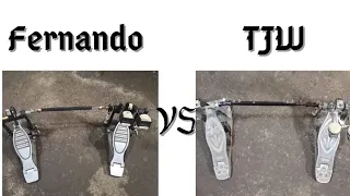 Fernando vs TJW double pedal battle of cheap drum pedal