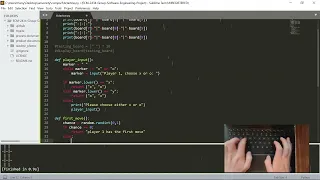 ASMR Programming - Coding Tic Tac Toe - No Talking - LoFi Background Music - Rain Sounds