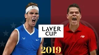 Rafael Nadal Vs milos Raonic Laver Cup 2019