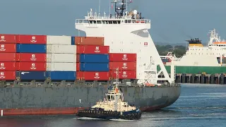 Container Ships compilation | Cargo ships @Southampton morning departure | ShipSpotting