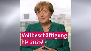 Merkel: Wir wollen Vollbeschäftigung erreichen
