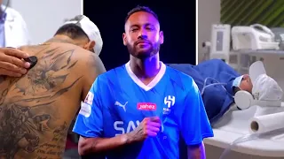 Behind the scenes footage of Neymar completing his move to Saudi club Al Hilal