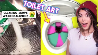 I tried Satisfying Cleaning Tik Toks 🧼 (to stop procrastinating)