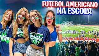 ASSISTIMOS UM JOGO DE FUTEBOL AMERICANO DA HIGH SCHOOL NOS EUA