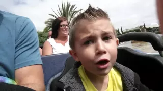 Kids reaction to roller coaster