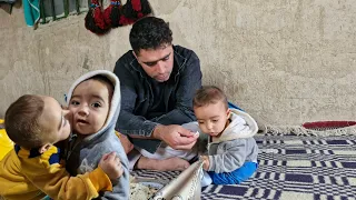 Nomadic mother's trip on a rainy day to see Arad and Saifullah at their mother Fatima's house