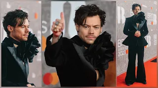 HARRY STYLES AT THE BRITS RED CARPET 2023