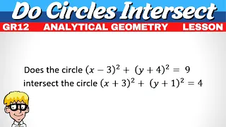 Will Circles Intersect Grade 12 Analytical Geometry