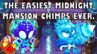 The Easiest BTD6 Midnight Mansion CHIMPS Guide EVER!