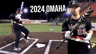 Hitting with the 2024 LOUISVILLE SLUGGER OMAHA | BBCOR Baseball Bat Review