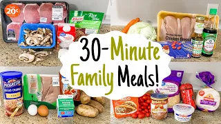 30-MINUTE DINNERS | 5 of the BEST QUICK & EASY Weeknight Meals! | What's For Dinner? | Julia Pacheco