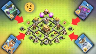 Single Event Troop vs Town Hall 4 max | #clashofclans