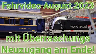 H0 Modelleisenbahn - Fahrvideo August mit großer Neuanschaffung!