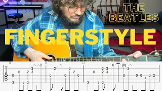 And I Love Her Fingerstyle Guitar Lesson with Tabs - The Beatles Fingerstyle