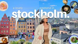 europe diaries | a weekend in stockholm 🇸🇪, cafe hopping, vegan buffet, viking restaurant