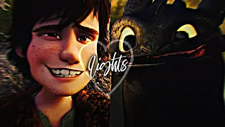 「L i g h t s」- hiccup and toothless || +4 years ♡