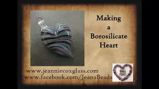 Making a Boro Glass Heart Pendant by Jeannie Cox