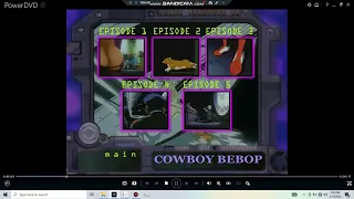 Full DVD Menu Walkthrough of "COWBOY BEBOP" (Disc/Session 1)