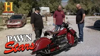 Pawn Stars: Steve McQueen's 1940 Indian Motorcycle | History