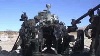 1/10 US Marines - M777 howitzer live fire exercise