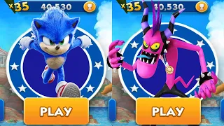 Sonic Dash vs Zazz Boss Playable - Movie Sonic vs All Bosses Zazz Eggman Mod - All 68 Characters