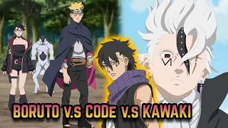 BORUTO V.S CODE V.S KAWAKI at SARADA. Ang Sabayang bakbakan!