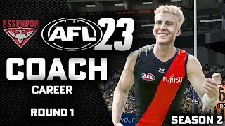 Caddy DEBUTS - AFL 24  - Manager Mode - Round 1 - S2