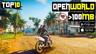 Top 10 OPEN WORLD Games Under 100 Mb For Android| High Graphics Offline Android Games