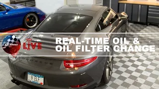 AutoAmateur LIVE - 991 Oil Change - Real Time