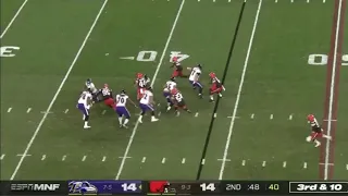 Lamar Jackson to Mark Andrews on the run