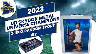 2023 UD Skybox Metal Universe Champions 2 Box Random Sport #2