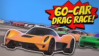 GTA 5 | DRAG RACE with 60 CARS!