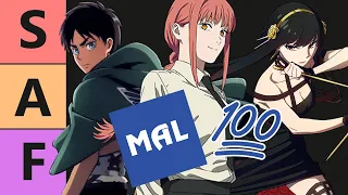 Ranking The Top 100 Anime On MyAnimeList! (Tier List)