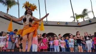 Jasmine's Hula dancing. 7-8-16