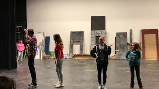 Beauty and the Beast Jr HUMAN AGAIN Rehearsal Choreography