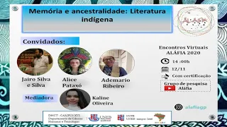 Mesa: memória e ancestralidade: Literatura Indígena