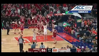 Trayce Jackson Davis Makes The Big Play To Force OT | IU vs Syracuse Highlight #iu