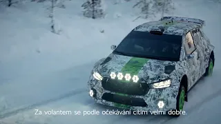ŠKODA Motorsport testuje novou generaci vozu ŠKODA FABIA Rally2 v extrémních zimních podmínkách