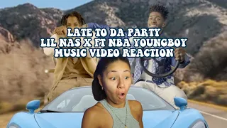 LATE TO DA PARTY LIL NAS X FT NBA YOUNGBOY MUSIC VIDEO REACTION!