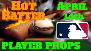 MLB ⚾ Player Props Opportunities  🏟 for 4/14/24